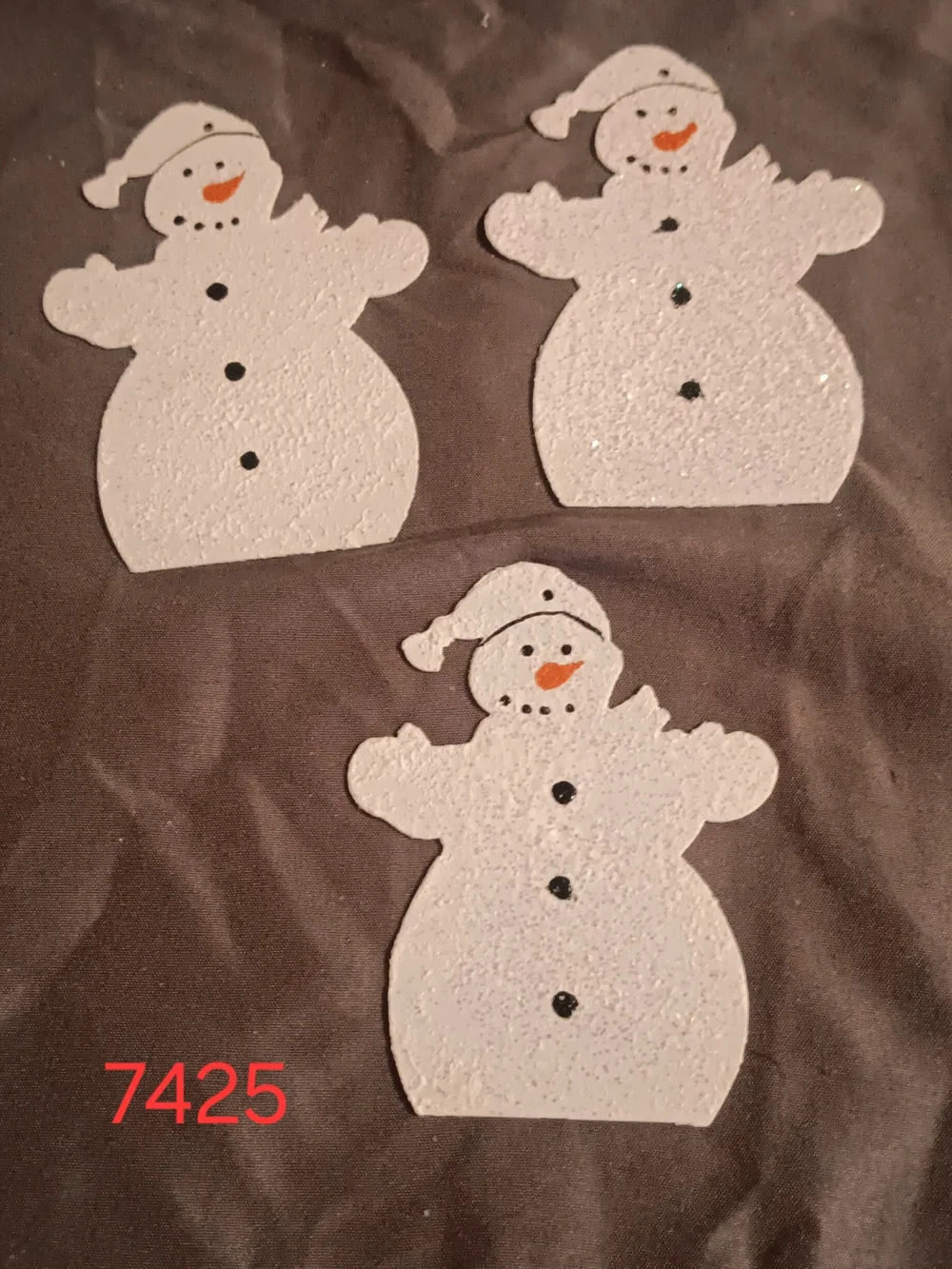 28 Snowman And Snowflake Metal Ornaments